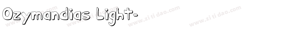 Ozymandias Light字体转换